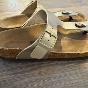 Birkenstock Sandals in Light Gold